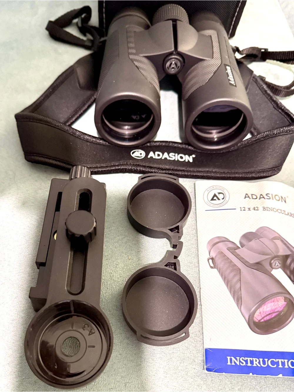 12x42 HD Waterproof Binoculars - Black